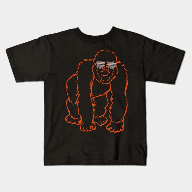 Ubuntu Groovy Gorilla Kids T-Shirt by cryptogeek